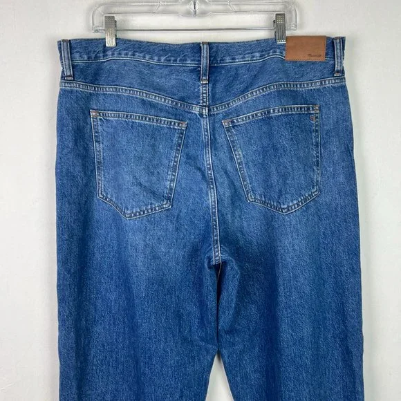 NWT Madewell Tall Low-Slung Straight Jeans Palmina Wash Size 32T 32 TALL NEW - Picture 8 of 12